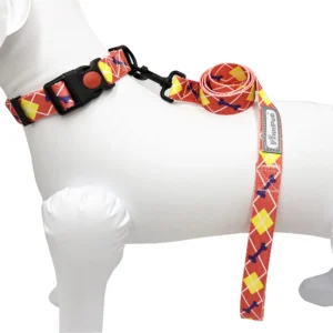 قلاده گردنی طرح استخوان شبرنگ به همراه بند سایز S