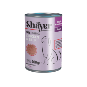کنسرو شایر پته مرغ و گوشت قرمز سگ 400 گرم(پک 12 عددی)
