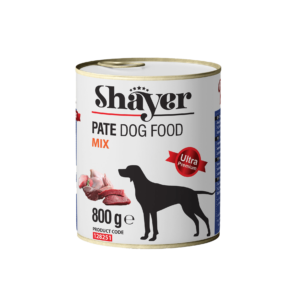 کنسرو شایر پته میکس انواع گوشت سگ 800 گرم (پک 6 عددی)