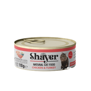 کنسرو شایر نچرال مرغ و بوقلمون گربه 110 گرم (پک 24 عددی)