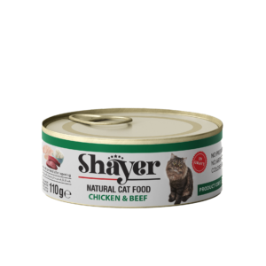 کنسرو شایر نچرال مرغ و بیف گربه 110 گرم (پک 24 عددی)