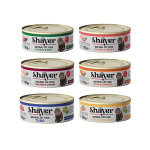 کنسرو شایر نچرال گربه در 6 طعم 110 گرم(پک 24 عددی)