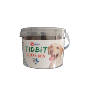 تشویقی سطلی سگ با طعم کوسه تیدبیت