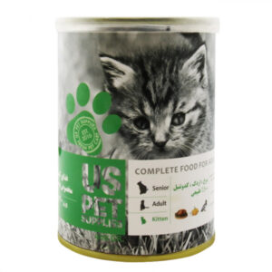 کنسرو400 گرمی خوراک ترکیبی بچه گربه گوشت مرغ و اردک و کدو تنبل(پک 6 عددی)