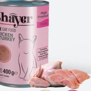 شایر پته مرغ و بوقلمون گربه 400گرمی(پک 12 عددی)