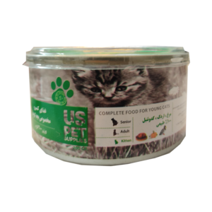 کنسرو 200 گرمی خوراک ترکیبی بچه گربه گوشت مرغ واردک و کدو تنبل (پک 12 عددی)