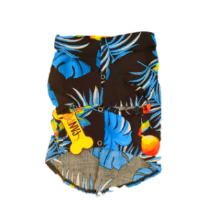 فن پت پیراهن هاوایی پسرانه مشگی آبی(پک 3 عددی)