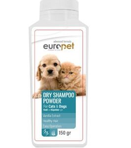 یورو پت شامپو خشک سگ و گربه