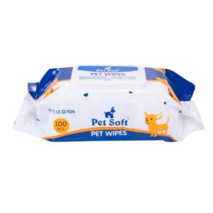 دستمال مرطوب 100 عددی مخصوص پت