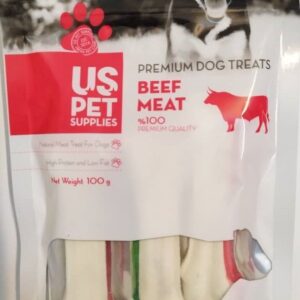 تشویقی سگ استخوان دو رنگ بیف  M