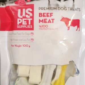 تشویقی سگ استخوان دو رنگ طعم بیف S