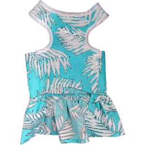 فن پت لباس هاوایی دخترانه سفید آبی(M.L.XL)