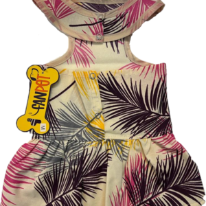 فن پت لباس هاوایی دخترانه سفید بنفش(M.L.XL)