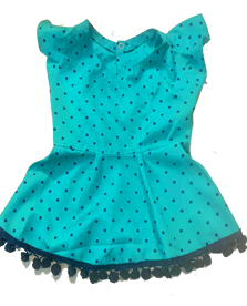 فن پت دامنی دخترانه توپی سبزآبی