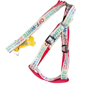 فن پت قلاده کتفی طرح off 2.5 سفید large