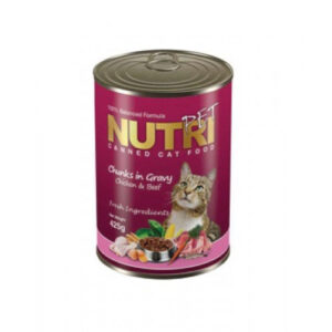 کنسرو گوشت گربه نوتری 425 گرمی