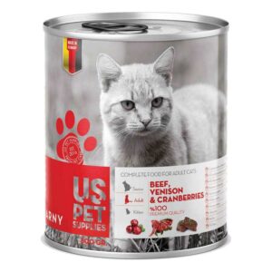 کنسرو گربه Us pet گوشت خالص 800 گرمی