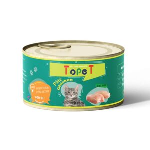 کنسرو پته گربه تاپ پت 200 گرمی مرغ