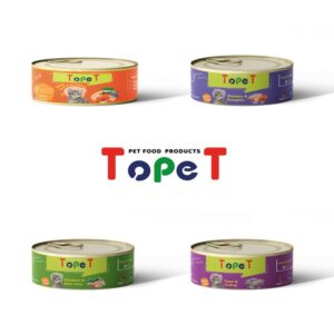 کنسرو پته گربه تاپ پت 80 گرمی پک 5 طعم