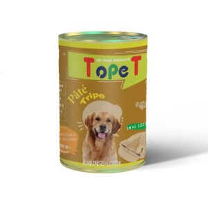 کنسرو پته سگ تاپ پت 400 گرمی سیرابی