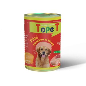 کنسرو پته سگ تاپ پت 400 گرمی مرغ و گوشت