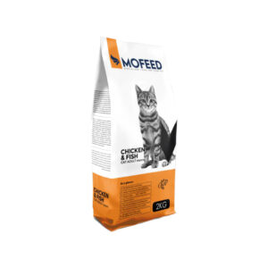 غذای خشک گربه بالغ با طعم مرغ و ماهی مفید 2 کیلویی