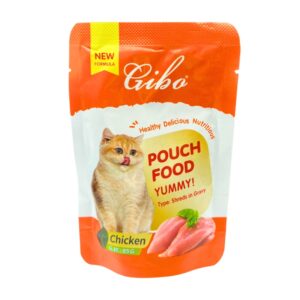 پوچ گربه گیبو طعم مرغ