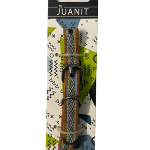 قلاده چرمی سگ ژوانیت 3لایه سایز1