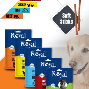 رویال کوکو مدادی نرم سگ در 8طعم 55گرمی (7عددی)