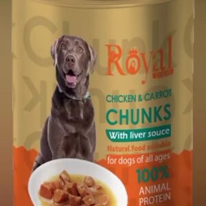 رویال کوکو کنسرو چانک سگ طعم مرغ وهویج