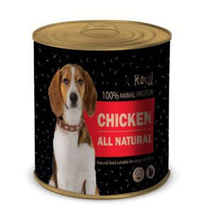 رویال کوکو کنسرو سگ طعم بوقلمون و گوشت 800 گرمی