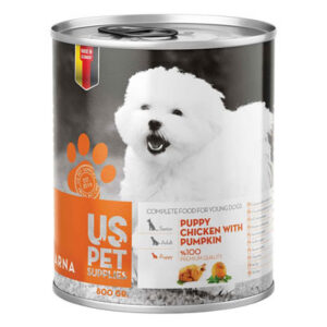 کنسرو400 گرمي توله سگ گوشت مرغ و کدو تنبل