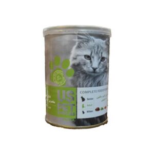 کنسرو 400گرمي گربه بالغ گوشت مرغ وسالمون وکدو