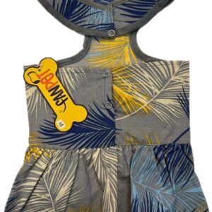 فن پت لباس هاوايي دخترانه طوسي سرمه اي