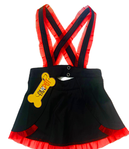 فن پت دامن دخترانه بنددار مشکي