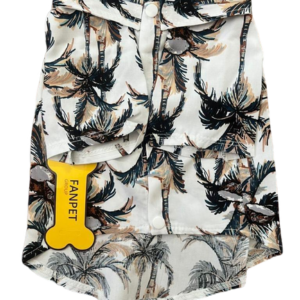 فن پت پيراهن پسرانه هاوايي سفيد نخلي