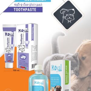 رويال کوکو خمير دندان سگ و گربه-100ميل