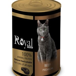 رويال کنسرو سگ طعم گوشت-800گرم